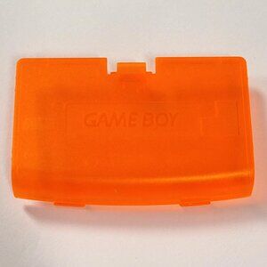 Game Boy Advance Replacement Door Battery Cover (GBA AGB-001) - Clear Orange